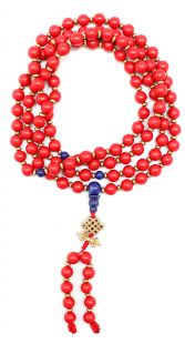 Cinnabar mala 8mm